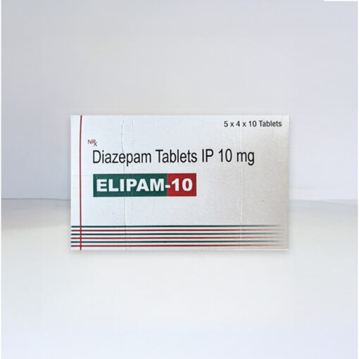 Elipam 10 Diazepam Tablets IP 10mg 10 Tablets